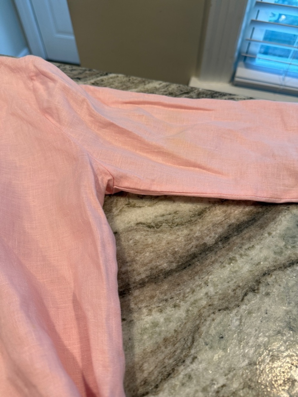 Light Pink Tunic with Red & White Trim - Picture 4 of 7